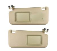 Car Inner Sunvisor Sun Visor Sun Shade With Mirror For RAV4 2006 2007 2008 2009 2010 2011 2012 Overhead Sun Shade(Beige a pair)