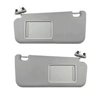 Car Inner Sunvisor Sun Visor Sun Shade With Mirror For RAV4 2006 2007 2008 2009 2010 2011 2012 Overhead Sun Shade(Gray a pair)