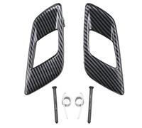 Car Inside Decorative Door Handle Trim Grey and Black for Ford for Everest 2015 2016 2017 2018 2019 Interior Handle Trim Panel Handle Cover(1 Pair Carbon Fibre)