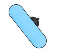 Car inside Mirror with Suction Cup, 360° Adjustable Blue | Frameless Glass Surface, Anti-glare Panoramic View, Monitoring and Blind-spot Aid, for Vehicle Interior