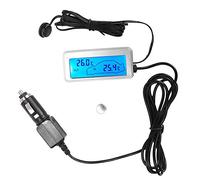 Car Inside Outside Digital 12V LCD Display Indoor Outdoor Sensitivity Temperature Meter