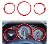 Car Instrument Panel Dashboard Decoration Ring Cover Trim for Mazda MX-5 Miata/@Fiat Abarth124 2016-2025 Interior Accessories (Red)