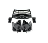 Car instrument panel For Mercedes For Benz S Class W220 1998-2005 Central air conditioning vent grille on car front dashboard air intake grille(Black R)