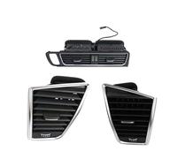 Car instrument panel For Q5 2009-2018 Front Dash Middle Air Conditioner AC Vent Grille Frame Outlet Assembly Center console vents(3 Pcs)