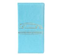 Car Insurance and Registration Holder - PU Car Insurance Wallet, Car Interior Document Holder for Driver's License, Cards, Documents, Lake Blue, riferimento alla descrizione, Please refer to