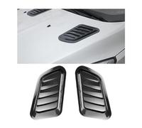 Car Intake Pipe For JEEP For Commander 2018-2023 ABS Decorative Air Flow Intake Scoop Turbo Bonnet Vent Cover Hood for Bonnet Vent Hood A/WHITE( A/Carbon Black)