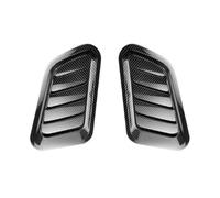 Car Intake Pipe For JEEP For Commander 2018-2023 ABS Decorative Air Flow Intake Scoop Turbo Bonnet Vent Cover Hood for Bonnet Vent Hood A/WHITE( A/Carbon Black)