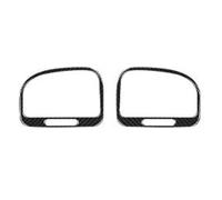 Car Interior 2PCS Real Carbon Fiber Car Instrument Side Air Vents Panel Frame Sticker For Golf 6 2008-2012 Interior Accessories(Carbon Black)