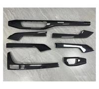 Car Interior 7-piece Set Real Carbon Fiber Trim Interior Panel Shift Panel Trim Strip Central Control Panel For S4 2017-2024 Mouldings(A 7 piece)
