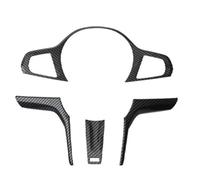 Car Interior ABS Carbon Fiber Car Steering Wheel Button Cover Trim Stickers Car Accessories For BMW 3 5 Series G20 G30 X3 X4 G01 G02 2018-24 Car Interior Trim(Style B)