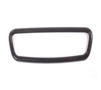 Car Interior ABS Carbon Fiber Interior Rearview Mirror Frame Cover Trim Accessories For Jaguar For XE XF XJL F-Pace F Pace X761 E-PACE Mouldings(Black wood grain)