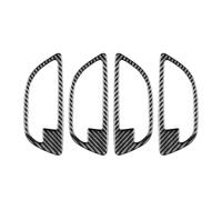 Car Interior Accessories Compatible With 5 Series F10 2011 2012 2013 2014 2015 2016 2017 Car Interior Door Handle Decorative Frame Trim Cover Stickers(Black)
