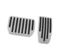 Car Interior Accessories Compatible With Tesla For Model 3 Y For Highland 2024 2023 2022 Accelerator Gas Fuel Brake Rest Pads Mat Foot Pedals Cover Accesories(Silver)