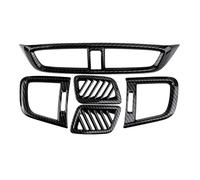 car interior accessories For CR-V 2017-2020 Interior Front Console Air Vent Cover Trim ABS Carbon Fiber Style 5pcs/Set