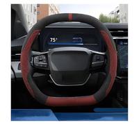 Car Interior Accessories Fur Car Steering Wheel Cover For PUMA For Gen-E For ST-Line 2024 2025 Steering Wheel Protector(Double D Black Red)