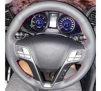 Car Interior Accessories Protector Steering Wheel Cover For Hyundai I40 2011-2019(Red thread)