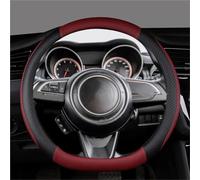 Car Interior Accessories Steering Wheel Cover MicroFiber Leathe Non-slip For Suzuki For Swift Dzire 2017-2023 Auto Accessories Styling(WINE RED)