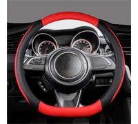 Car Interior Accessories Steering Wheel Cover MicroFiber Leathe Non-slip For Suzuki For Swift Dzire 2017-2023 Auto Accessories Styling(Rosso)