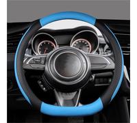 Car Interior Accessories Steering Wheel Cover MicroFiber Leathe Non-slip For Suzuki For Swift Dzire 2017-2023 Auto Accessories Styling(Blu)