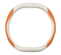 Car Interior Accessory Car Steering Wheel Cover For PUMA 2024 2025 Steering Covers(Leather White Orange embossing)