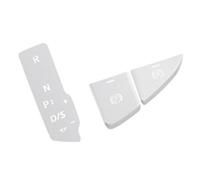 Car Interior Accessory For A4 B9 2017-2021 LHD Interior Accessories Car Styling P Buttons Electronic Handbrake Decoration Cover Trim(Silver)