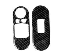 Car Interior Accessory For BMW For MINI For Cooper S For 3DR F56 Carbon Fiber Door Window Glass Lift Control Switch Panel Cover Trim 2PCS