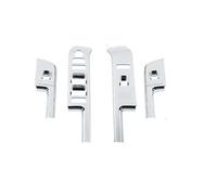 Car Interior Accessory For Chevrolet For Silverado 2014-2017 Interior Accessories Car Window Lift Switch Control Panel Decoration Cover(Chrome)