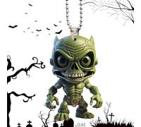 Car Interior Acrylic Pendant, Alien Ornament 2D Acrylic Oak Pack This Car Back Rear View Mirror Pendant, which can also serve as an accessory and unique home decoration process