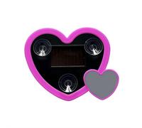Car Interior Atmosphere Lights,Love Heart Shape Neon LED Window Light with 5 Light Modes,USB-C & Solar Charging, Vibrant Window Decoration Gift for Her/Him,Car Accessories Interior