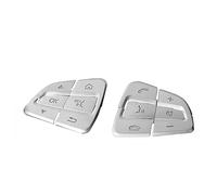 Car Interior Button Decal Compatible With Benz For C CLA GLA GLC A Class For X253 W205 X156 C117 W176 Car Steering Wheel Button Covers Trim Stickers Car Decoration (Color : A)