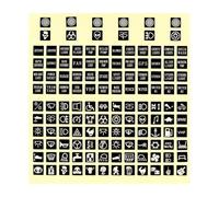 Car Interior Button Repair Universal Switch Label Car Sticker Circuit Decal Instrument Panel Buttons Stickers Waterproof Luminous Truck Rocker Decoration