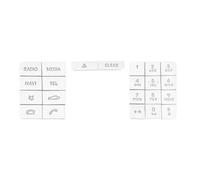 Car Interior Car Center Multimedia CD Panel Button Sticker Trim for Mercedes for Benz A B Class W176 W246 CLA C117 GLA X156 Trim Decoration Strips(Type C)