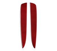 Car Interior Car Rear Seat Armrest Sticker Decal Carbon Fiber Trim Cover for Chevrolet for Camaro 2010 2011 2012 2013 2014 2015(Red)