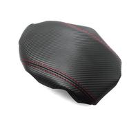 Car Interior Center Armrest Box Cover Carbon Style Microfiber Leather Decor For Civic 8th Gen Sedan 2006-2011 Console(Red line)