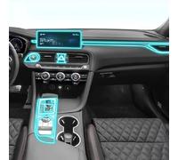 Car Interior Center Console Anti-Scratch TPU Transparent Protective Film Shift Position Piano Board PPF,for Genesis G70 2021-2023(For RHD/clear)