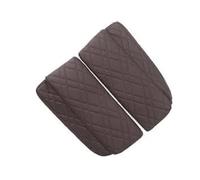 Car Interior Center Console Armrest Box Cover Leather Protection Pad Accessories For X5 X6 X7 G05 G06 G07(Brown 1 Pair)