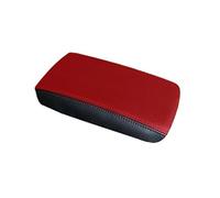 Car Interior Center Console Armrest Box Cover Microfiber Leather Protection Pad Accessories For Civic 11th 2022(Black Red)