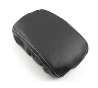 Car Interior Center Console Armrest Box Protective Cover Leather Pad Accessories For Golf 8 MK8 2020 2021(Black-white line)