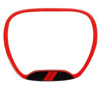 Car Interior Center Console For Challenger For Charger For Durango Central Ring Steering Wheel Cover Centre Console Trim(Red)