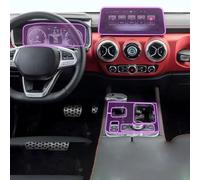 Car interior Center console transparent Paint protective film Anti scratch sticker LCD scree For BAIC MOTOR BEIJING BJ40 2023 2022 2021 2020,A-transparent