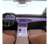 Car Interior Center Console Transparent TPU Paint Protective Film Anti Scratch Sticker LCD Screen PPF，for A6 C8 2019-2023 Interior Decoration