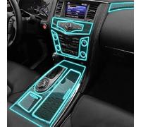 Car Interior Center Console Transparent TPU Protective Film, for Nissan Patrol 2012-2024 PPF Anti-Scratch Repair Film refit
