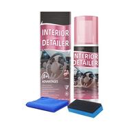 Car Interior Cleaner - Rapid Stain Removal Spray | Matte Finish Non-Greasy Ergonomic Bottle | 100ml + Fine Mist Atomiser | High PH Balanced Solution | For Upholstery & Dashboard