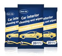 Car Interior Cleaning Wipes, Auto Interior Cleanner，Vehicle Interior Cleaning Wipe，Car Cabin Cleaning Wipes， Automotive Interior Cleanner（60 PCS）