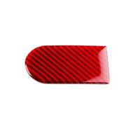 Car Interior Co-pilot Storage Box Handle Carbon Fiber Decorate Interior Sticker For Mini For Cooper S F65 F66 F67 For Countryman U25 J01 EV E SE 2024 2025 Car Interior Decoration Accessories(Red carbo