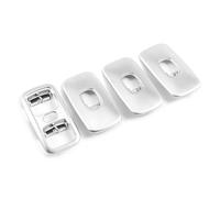 Car interior Compatible With Benz For G Class W463 G500 2007 2008 2009 2010 4Pcs Silver Window Lift Switch Cover Decoration Trim