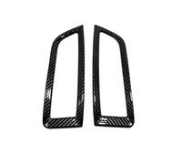 Car Interior Compatible with Edge 2015-2018 2019 2020 Car Front AC Air Outlet Vent Frame Cover Trim Sticker ABS Carbon Fiber Car Styling Accessories(Style C)