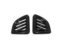 Car Interior Compatible with Edge 2015-2018 2019 2020 Car Front AC Air Outlet Vent Frame Cover Trim Sticker ABS Carbon Fiber Car Styling Accessories(Style A)