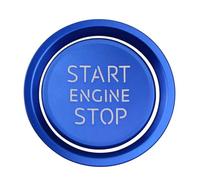 Car Interior Compatible with for A4 A6 A3 A5 Q3 Q5 Q7 Car Ignition Key Ring Key Start Decorative Ring Ignition Switch Button Decoration(Blue)