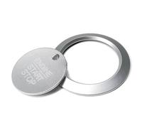 Car Interior Compatible With For Fiesta ST For Kuga For Focus MK4 Engine Start Stop Button Cover Ignition Key Push Cover Rings Car Accessories(Silver,Set)